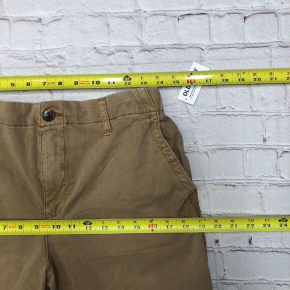 NWT Old Navy Men Elastic Waist Chino Shorts Size Medium Cotton Blend B164 -20 - Picture 3 of 14